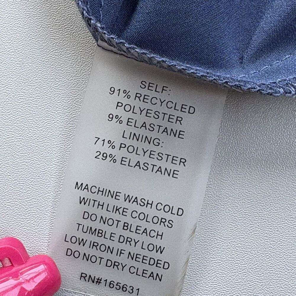 Calme Johnny Was Tennis Skirt Skort Women Large Blue Pleated Built In Shorts - Picture 14 of 14